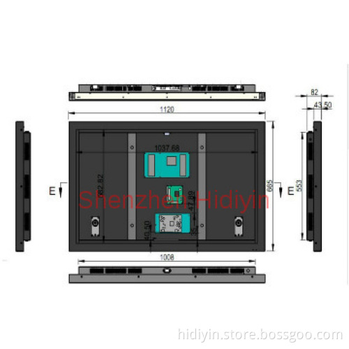 26''digital signage player 3g advertising player usb wifi